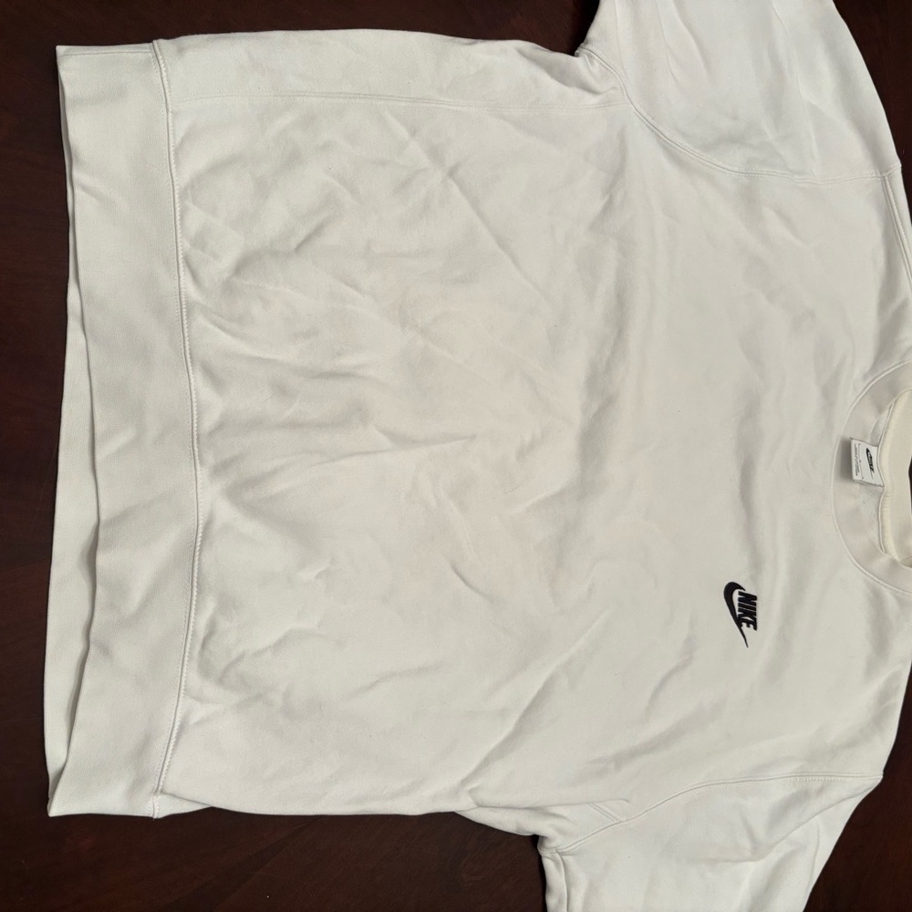 Nike White Crewneck